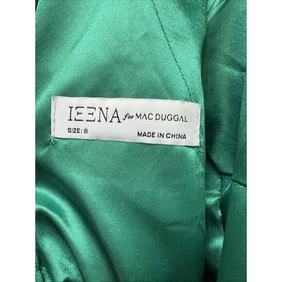 Mac Duggal Green Halter Neck Midi Dress - Picture 10 of 10